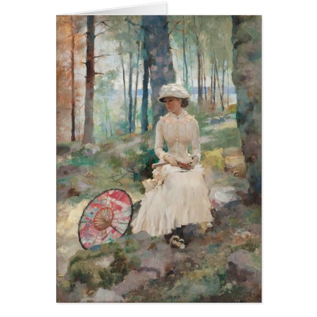 Under the birches CC0708 Albert Edelfelt Cards (Front)