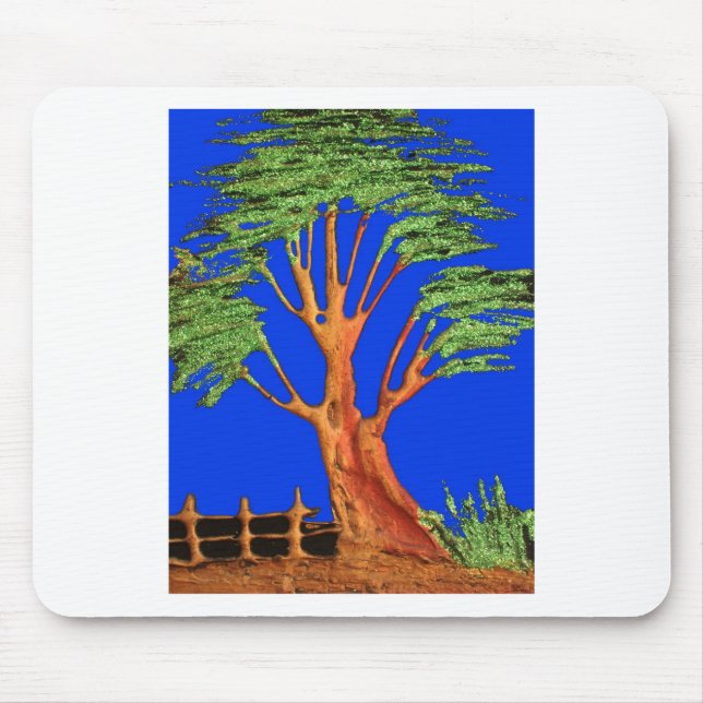 Under the Blue Sky: The Acacia Tree Collection Mouse Pad (Front)