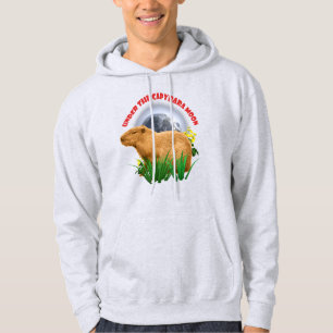 Under the Capybara Moon Cute Animal Hoodie