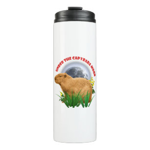 Under the Capybara Moon Cute Animal Thermal Tumbler
