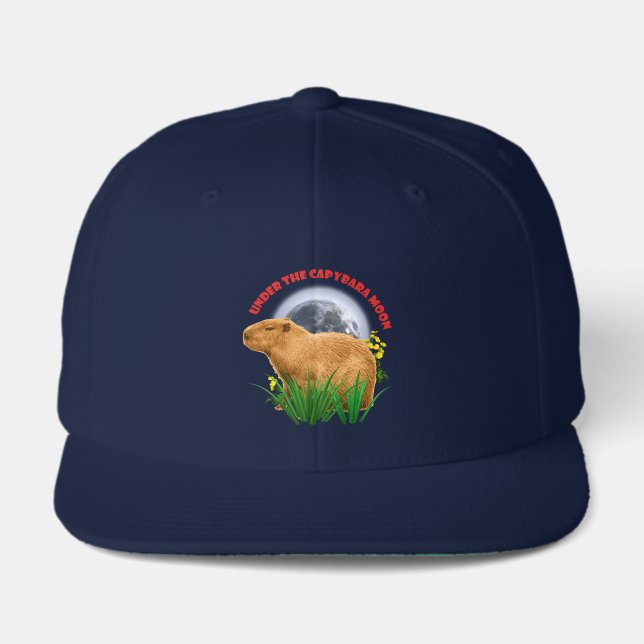 Under the Capybara Moon Funny Capybara  Visor (Front)