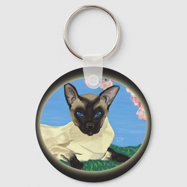 Under the Cherry Blossoms keychain (Front)