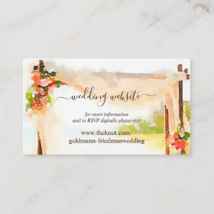 Under the Chuppah Wedding Website RSVP Enclosure Card
