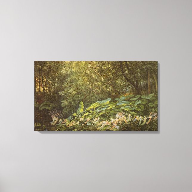 Under the Dock Leaves by Richard Doyle, Fairy Art Canvas Print (Front)