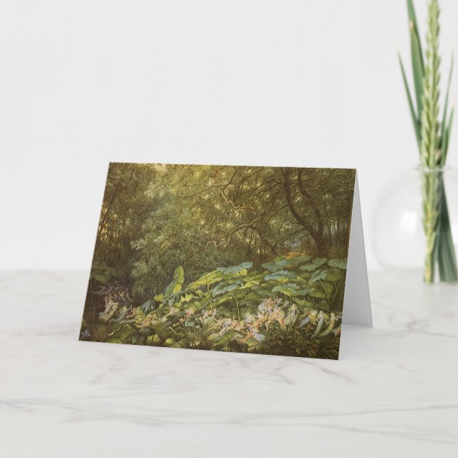 Under the Dock Leaves by Richard Doyle, Fairy Art Card (Front)