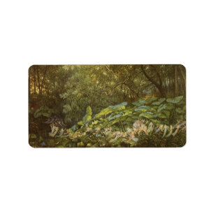 Under the Dock Leaves by Richard Doyle, Fairy Art Label