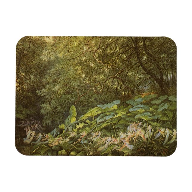 Under the Dock Leaves by Richard Doyle, Fairy Art Magnet (Horizontal)