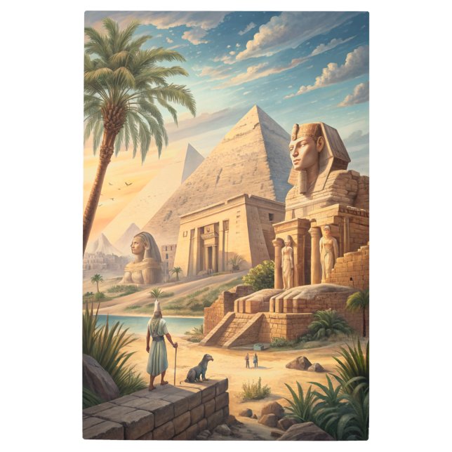 Under the Egyptian Sun Metal Print (Front)