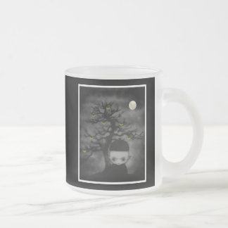 Under the Fan Tree Frosted Glass Coffee Mug
