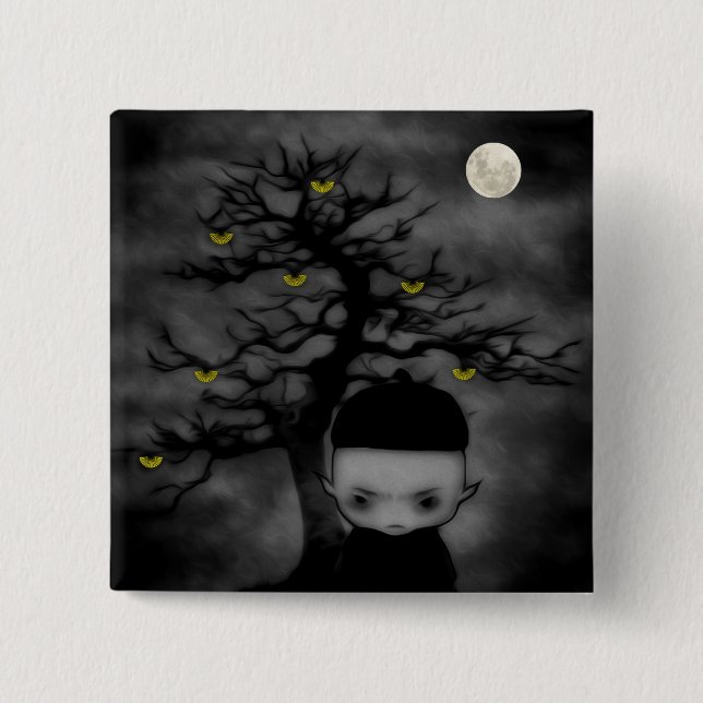Under the Fan Tree Pinback Button (Front)