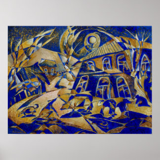 Under the gold light original painting  Print