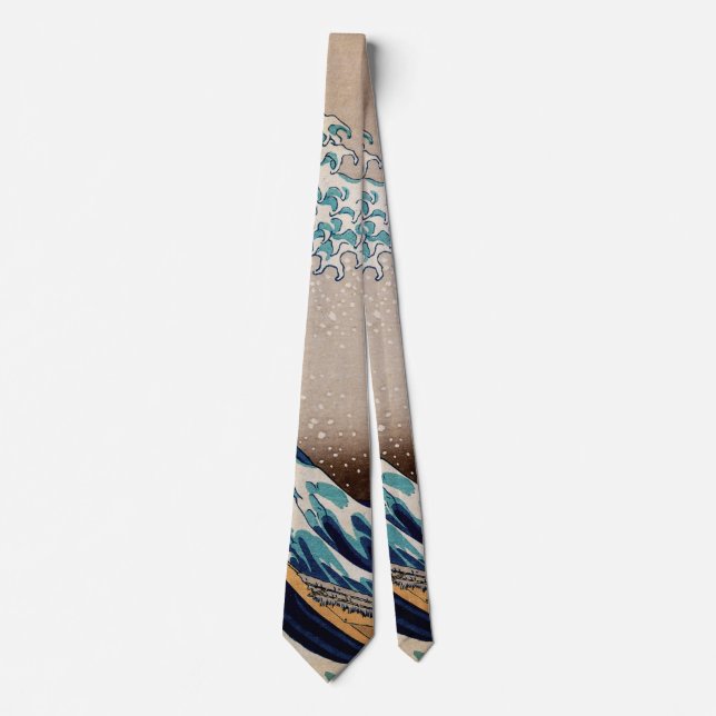 Under the Great Wave off Kanagawa Neck Tie (Front)