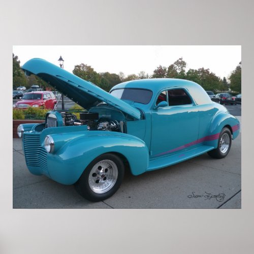 UNDER THE HOOD 1940 CHEVY POSTER