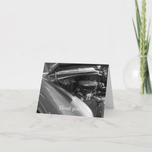 Under The Hood Letterpress Thank You Card