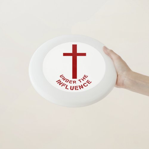 Under The Influence Red Cross Christian Faith Wham_O Frisbee