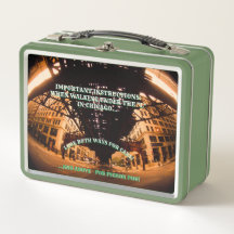 Under the "L" Metal Lunchbox