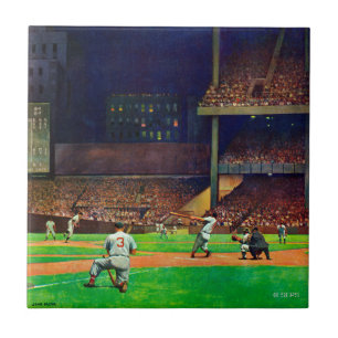 Under The Lights by John Falter Ceramic Tile