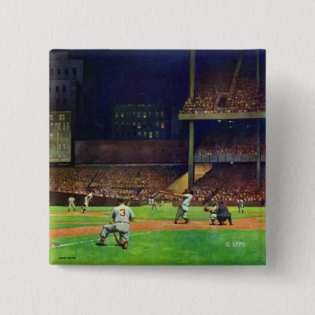 Under The Lights by John Falter Pinback Button (Front)
