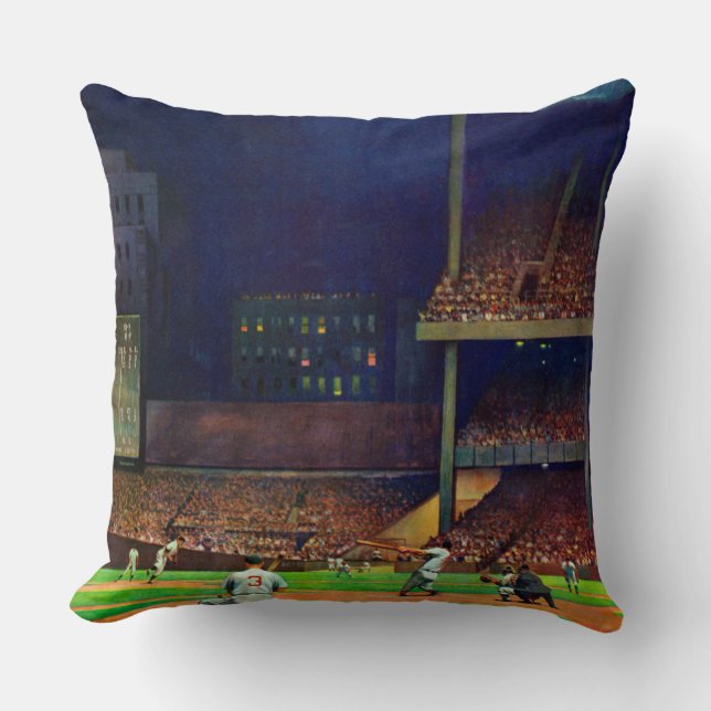 Under The Lights by John Falter Throw Pillow (Front)