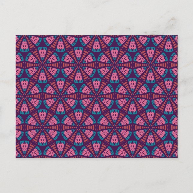 Under the Microscope - Abstract Geometric Strange Postcard (Front)