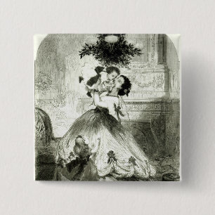 Under the Mistletoe' Pinback Button