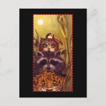 Under The Moon Postcard by JellyRollDesigns at Zazzle
