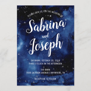 Under the Night Sky Wedding Invitation