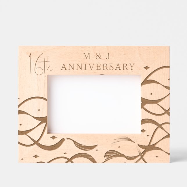 Under The Ocean Anniversary Laser Photo Engraved Frames (Front)