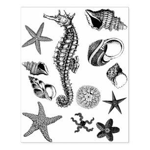 Under the Ocean rubber stamp