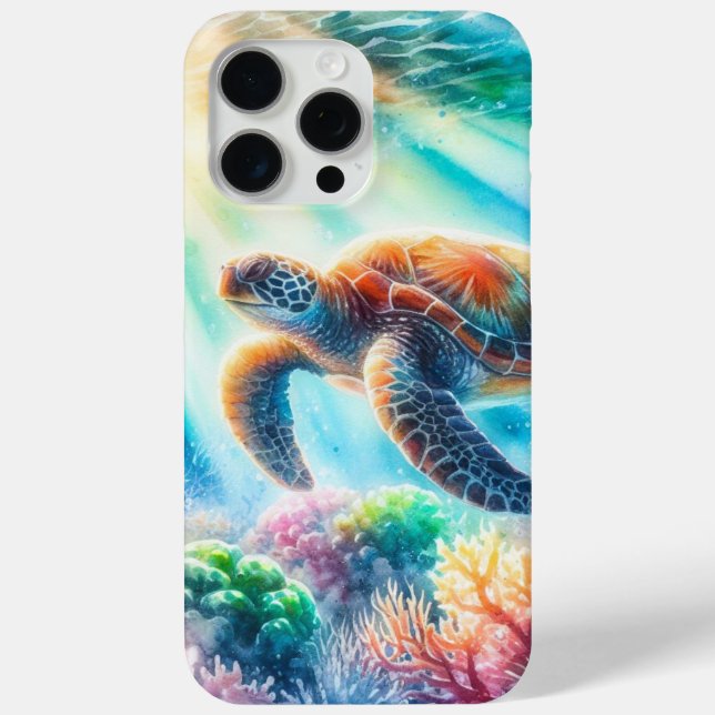 Under the ocean sea turtle Case-Mate iPhone case (Back)