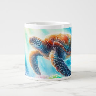 Under the ocean sea turtle giant coffee mug