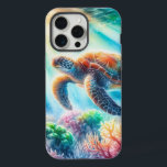 Under the ocean sea turtle iPhone 15 pro max case<br><div class="desc">serene</div>