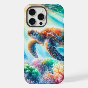 Under the ocean sea turtle iPhone 15 pro max case
