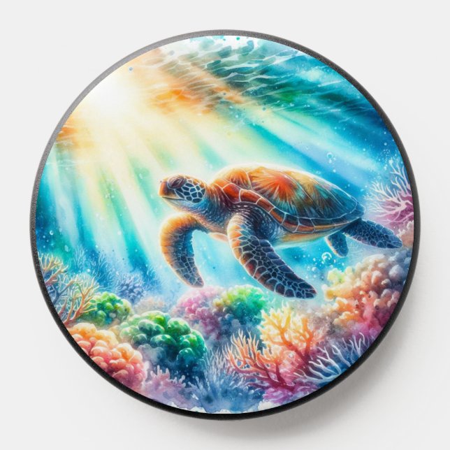 under the ocean sea turtle PopSocket (Popsocket)