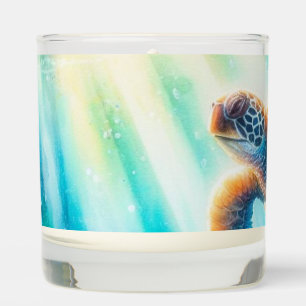 Under the ocean sea turtle scented candle
