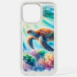Under the ocean sea turtle iPhone 15 pro max case