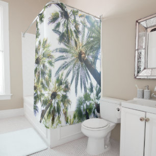 Under the Palm Trees #7 #tropical #wall #art Shower Curtain