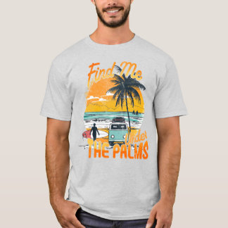 Under the Palms Retro Beach T-Shirt
