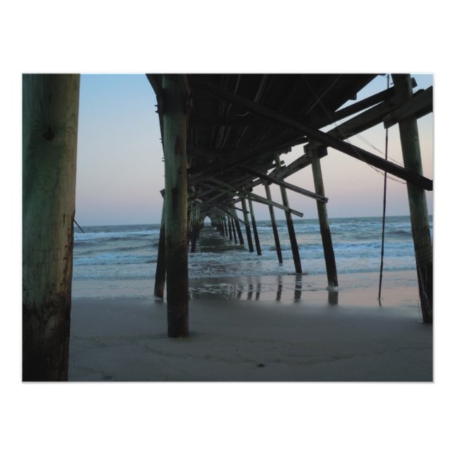Under the Pier - Oak Island, NC Photo Print (Front)