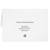 Under the Rhododendrons Card (Back Horizontal)
