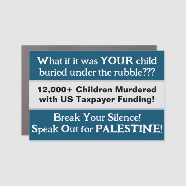 Under the Rubble Headline Car Magnet (Front)