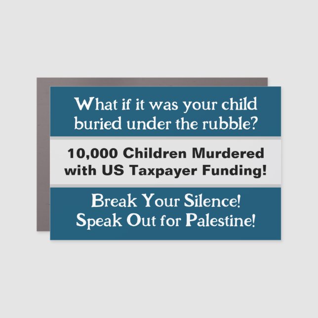 Under the Rubble Headline Car Magnet (Front)