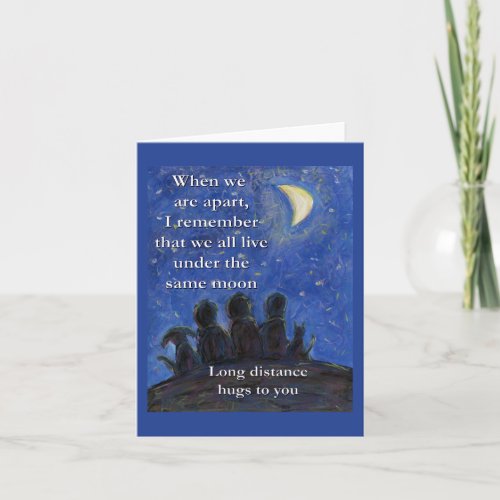 Under the Same Moon Art Greeting Cards