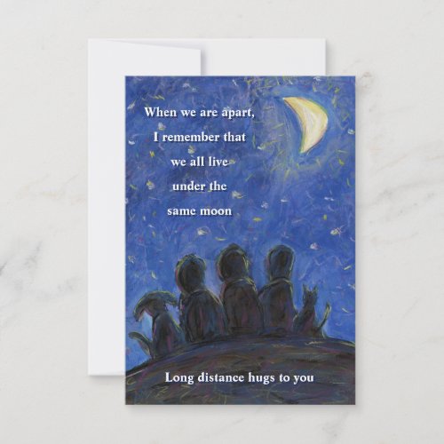 Under the Same Moon Art Note Cards