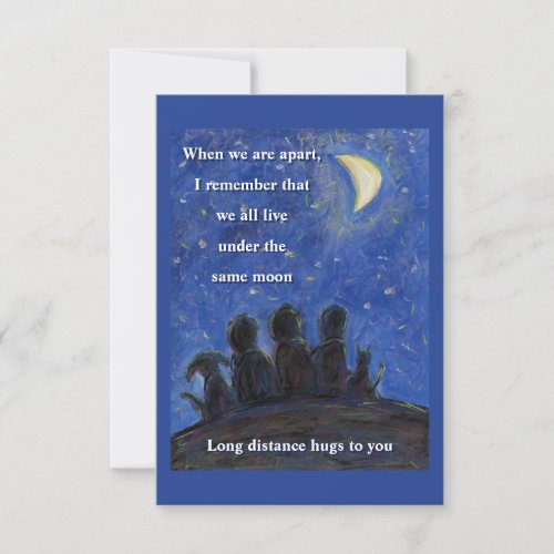 Under the Same Moon Art Note Cards