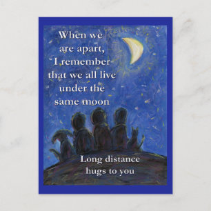 Under the Same Moon Art Postcard