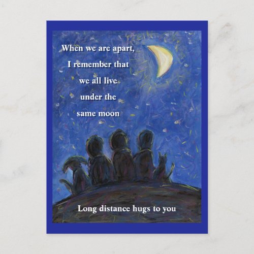 Under the Same Moon Art Postcard