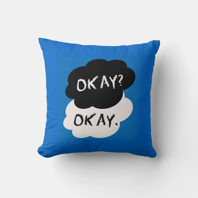 Under the same star throw pillow (Front)