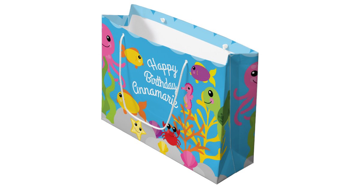 Under the Sea 1st Birthday Gift Bag | Zazzle