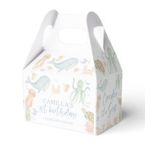 Under the Sea 1st Birthday Oneder the Sea Gable Favor Boxes